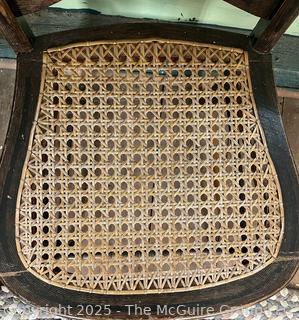 Wood Spindle Back Side Chair with Cane Seat<br>

<br><br>

Removal Options:<br><br> Sat (Nov 8) & Sun (Nov 9) 11-3pm, 56 Scotch Hill Rd., Cambridge NY 12816<br><br>

