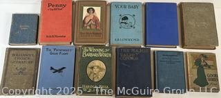 Twelve (12) Books, Including Air Service Boys in The Big Battle<br>

<br><br>

Removal Options:<br><br> Sat (Nov 8) & Sun (Nov 9) 11-3pm, 56 Scotch Hill Rd., Cambridge NY 12816<br><br>

Sat (Nov 15) 12-2pm, TMG Warehouse, 2800 Juniper St., Fairfax, VA 22031<br><br>

Request Shipping (david@themcguiregroupllc.com)