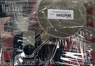 Vintage Kodak Brownie Hawkeye Outfit in Original Box Flash Model Camera Flash<br>

<br><br>

Removal Options:<br><br> Sat (Nov 8) & Sun (Nov 9) 11-3pm, 56 Scotch Hill Rd., Cambridge NY 12816<br><br>

Sat (Nov 15) 12-2pm, TMG Warehouse, 2800 Juniper St., Fairfax, VA 22031<br><br>

Request Shipping (david@themcguiregroupllc.com)