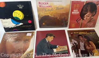 Six (6) 33.3 RPM Vinyl Records: Various Artists<br>

<br><br>

Removal Options:<br><br> Sat (Nov 8) & Sun (Nov 9) 11-3pm, 56 Scotch Hill Rd., Cambridge NY 12816<br><br>

Sat (Nov 15) 12-2pm, TMG Warehouse, 2800 Juniper St., Fairfax, VA 22031<br><br>

Request Shipping (david@themcguiregroupllc.com)