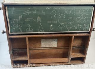 1923 Blue Bird Model of The Chautauqua Industrial Art Desk (WAS 472)<br>

<br><br>

Removal Options:<br><br> Sat (Nov 8) & Sun (Nov 9) 11-3pm, 56 Scotch Hill Rd., Cambridge NY 12816<br><br>

Sat (Nov 15) 12-2pm, TMG Warehouse, 2800 Juniper St., Fairfax, VA 22031<br><br>

Request Shipping (david@themcguiregroupllc.com)