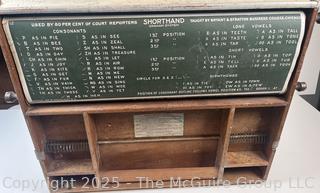 1923 Blue Bird Model of The Chautauqua Industrial Art Desk (WAS 472)<br>

<br><br>

Removal Options:<br><br> Sat (Nov 8) & Sun (Nov 9) 11-3pm, 56 Scotch Hill Rd., Cambridge NY 12816<br><br>

Sat (Nov 15) 12-2pm, TMG Warehouse, 2800 Juniper St., Fairfax, VA 22031<br><br>

Request Shipping (david@themcguiregroupllc.com)