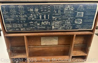 1923 Blue Bird Model of The Chautauqua Industrial Art Desk (WAS 472)<br>

<br><br>

Removal Options:<br><br> Sat (Nov 8) & Sun (Nov 9) 11-3pm, 56 Scotch Hill Rd., Cambridge NY 12816<br><br>

Sat (Nov 15) 12-2pm, TMG Warehouse, 2800 Juniper St., Fairfax, VA 22031<br><br>

Request Shipping (david@themcguiregroupllc.com)