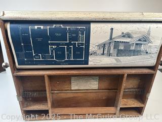 1923 Blue Bird Model of The Chautauqua Industrial Art Desk (WAS 472)<br>

<br><br>

Removal Options:<br><br> Sat (Nov 8) & Sun (Nov 9) 11-3pm, 56 Scotch Hill Rd., Cambridge NY 12816<br><br>

Sat (Nov 15) 12-2pm, TMG Warehouse, 2800 Juniper St., Fairfax, VA 22031<br><br>

Request Shipping (david@themcguiregroupllc.com)