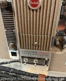 Kodak Kodascope Pageant Sound Projector 16mm Model and Cline-Kodak Royal Magazine Handheld Film Camera<br>

<br><br>

Removal Options:<br><br> Sat (Nov 8) & Sun (Nov 9) 11-3pm, 56 Scotch Hill Rd., Cambridge NY 12816<br><br>

Sat (Nov 15) 12-2pm, TMG Warehouse, 2800 Juniper St., Fairfax, VA 22031<br><br>

