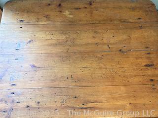 1840's Primitive Pine Work Table w/ Skirt, 42 x 31 x 28" (WAS 456)Tall<br>

<br><br>

Removal Options:<br><br> Sat (Nov 8) & Sun (Nov 9) 11-3pm, 56 Scotch Hill Rd., Cambridge NY 12816<br><br>

