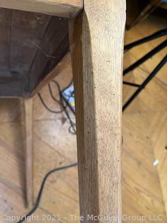 1840's Primitive Pine Work Table w/ Skirt, 42 x 31 x 28" (WAS 456)Tall<br>

<br><br>

Removal Options:<br><br> Sat (Nov 8) & Sun (Nov 9) 11-3pm, 56 Scotch Hill Rd., Cambridge NY 12816<br><br>

