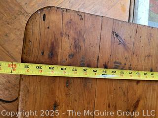 1840's Primitive Pine Work Table w/ Skirt, 42 x 31 x 28" (WAS 456)Tall<br>

<br><br>

Removal Options:<br><br> Sat (Nov 8) & Sun (Nov 9) 11-3pm, 56 Scotch Hill Rd., Cambridge NY 12816<br><br>

