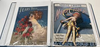 Binder of Sheet Music from the 1910-1920's. 60 Pieces<br>

<br><br>

Removal Options:<br><br> Sat (Nov 8) & Sun (Nov 9) 11-3pm, 56 Scotch Hill Rd., Cambridge NY 12816<br><br>

Sat (Nov 15) 12-2pm, TMG Warehouse, 2800 Juniper St., Fairfax, VA 22031<br><br>

Request Shipping (david@themcguiregroupllc.com)