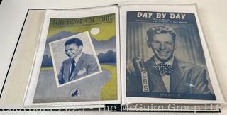 Collection of Sheet Music From the 1930 -40's. 108 Pieces<br>

<br><br>

Removal Options:<br><br> Sat (Nov 8) & Sun (Nov 9) 11-3pm, 56 Scotch Hill Rd., Cambridge NY 12816<br><br>

Sat (Nov 15) 12-2pm, TMG Warehouse, 2800 Juniper St., Fairfax, VA 22031<br><br>

Request Shipping (david@themcguiregroupllc.com)