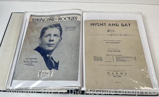 Collection of Sheet Music From the 1930 -40's. 108 Pieces<br>

<br><br>

Removal Options:<br><br> Sat (Nov 8) & Sun (Nov 9) 11-3pm, 56 Scotch Hill Rd., Cambridge NY 12816<br><br>

Sat (Nov 15) 12-2pm, TMG Warehouse, 2800 Juniper St., Fairfax, VA 22031<br><br>

Request Shipping (david@themcguiregroupllc.com)
