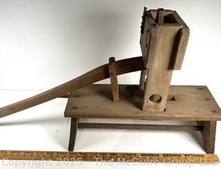 Primitive Lever Action Tabletop Wooden Butter Mold Press<br>

<br><br>

Removal Options:<br><br> Sat (Nov 8) & Sun (Nov 9) 11-3pm, 56 Scotch Hill Rd., Cambridge NY 12816<br><br>

Sat (Nov 15) 12-2pm, TMG Warehouse, 2800 Juniper St., Fairfax, VA 22031<br><br>

Request Shipping (david@themcguiregroupllc.com)