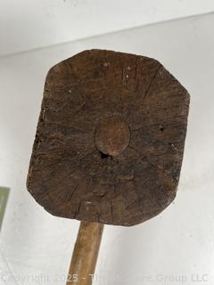 Large Wooden Square Hand Mallet<br>

<br><br>

Removal Options:<br><br> Sat (Nov 8) & Sun (Nov 9) 11-3pm, 56 Scotch Hill Rd., Cambridge NY 12816<br><br>

Sat (Nov 15) 12-2pm, TMG Warehouse, 2800 Juniper St., Fairfax, VA 22031<br><br>

Request Shipping (david@themcguiregroupllc.com)