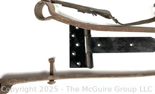 Hand Forged Hardware Including Strap Hinges<br>

<br><br>

Removal Options:<br><br> Sat (Nov 8) & Sun (Nov 9) 11-3pm, 56 Scotch Hill Rd., Cambridge NY 12816<br><br>

Sat (Nov 15) 12-2pm, TMG Warehouse, 2800 Juniper St., Fairfax, VA 22031<br><br>

Request Shipping (david@themcguiregroupllc.com)
