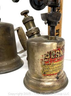 Four (4) Blow Torches and Melting Irons<br>

<br><br>

Removal Options:<br><br> Sat (Nov 8) & Sun (Nov 9) 11-3pm, 56 Scotch Hill Rd., Cambridge NY 12816<br><br>

Sat (Nov 15) 12-2pm, TMG Warehouse, 2800 Juniper St., Fairfax, VA 22031<br><br>

