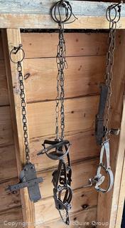 Group of Animal Hunting Traps<br>

<br><br>

Removal Options:<br><br> Sat (Nov 8) & Sun (Nov 9) 11-3pm, 56 Scotch Hill Rd., Cambridge NY 12816<br><br>

Sat (Nov 15) 12-2pm, TMG Warehouse, 2800 Juniper St., Fairfax, VA 22031<br><br>

Request Shipping (david@themcguiregroupllc.com)