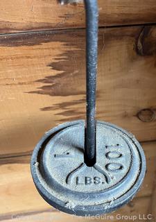 Fairbanks Platform Scale with Weights.<br>

<br><br>

Removal Options:<br><br> Sat (Nov 8) & Sun (Nov 9) 11-3pm, 56 Scotch Hill Rd., Cambridge NY 12816<br><br>

 