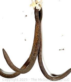 Forged Wrought Iron Three Prong Grapple Hook<br>

<br><br>

Removal Options:<br><br> Sat (Nov 8) & Sun (Nov 9) 11-3pm, 56 Scotch Hill Rd., Cambridge NY 12816<br><br>

Sat (Nov 15) 12-2pm, TMG Warehouse, 2800 Juniper St., Fairfax, VA 22031<br><br>

Request Shipping (david@themcguiregroupllc.com)