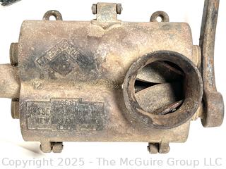 Russell & Erwin Tobacco Grinder, Ladle for Molten Lead, Hide Scraper and Grommet Press.<br>

<br><br>

Removal Options:<br><br> Sat (Nov 8) & Sun (Nov 9) 11-3pm, 56 Scotch Hill Rd., Cambridge NY 12816<br><br>

Sat (Nov 15) 12-2pm, TMG Warehouse, 2800 Juniper St., Fairfax, VA 22031<br><br>

Request Shipping (david@themcguiregroupllc.com)