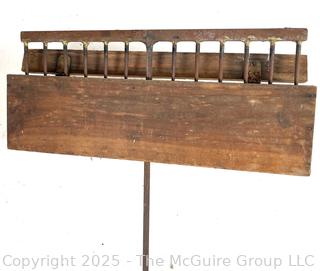 Wooden and Steel Tined Specialized Rake w/ Fitted Box Cover<br>

<br><br>

Removal Options:<br><br> Sat (Nov 8) & Sun (Nov 9) 11-3pm, 56 Scotch Hill Rd., Cambridge NY 12816<br><br>

Sat (Nov 15) 12-2pm, TMG Warehouse, 2800 Juniper St., Fairfax, VA 22031<br><br>

