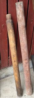 Two (2) Sections of Wooden Water Pipe<br>

<br><br>

Removal Options:<br><br> Sat (Nov 8) & Sun (Nov 9) 11-3pm, 56 Scotch Hill Rd., Cambridge NY 12816<br><br>
