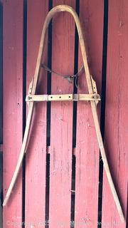 4 Foot Tall Bentwood Adjustable "A" Frame Primitive Farm Implement<br>

<br><br>

Removal Options:<br><br> Sat (Nov 8) & Sun (Nov 9) 11-3pm, 56 Scotch Hill Rd., Cambridge NY 12816<br><br>

