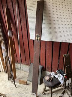 The Eden Specialty Co. Brass Carpenters Level, Measures 4 x 60"<br>

<br><br>

Removal Options:<br><br> Sat (Nov 8) & Sun (Nov 9) 11-3pm, 56 Scotch Hill Rd., Cambridge NY 12816<br><br>
