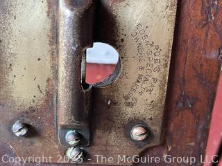 The Eden Specialty Co. Brass Carpenters Level, Measures 4 x 60"<br>

<br><br>

Removal Options:<br><br> Sat (Nov 8) & Sun (Nov 9) 11-3pm, 56 Scotch Hill Rd., Cambridge NY 12816<br><br>
