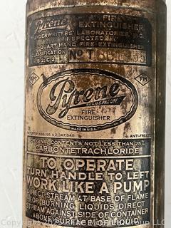 Pyrene Fire Extinguisher<br>

<br><br>

Removal Options:<br><br> Sat (Nov 8) & Sun (Nov 9) 11-3pm, 56 Scotch Hill Rd., Cambridge NY 12816<br><br>

