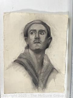 Unframed Charcoal On Paper Titled, "Looking Beyond" Circa 1914. Signed By Jennie Mae McGuire (WAS 751)<br>

<br><br>

Removal Options:<br><br> Sat (Nov 8) & Sun (Nov 9) 11-3pm, 56 Scotch Hill Rd., Cambridge NY 12816<br><br>

Sat (Nov 15) 12-2pm, TMG Warehouse, 2800 Juniper St., Fairfax, VA 22031<br><br>

Request Shipping (david@themcguiregroupllc.com)