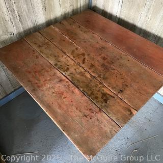 Primitive Drop Leaf Wooden Work Table<br>

<br><br>

Removal Options:<br><br> Sat (Nov 8) & Sun (Nov 9) 11-3pm, 56 Scotch Hill Rd., Cambridge NY 12816<br><br>

Sat (Nov 15) 12-2pm, TMG Warehouse, 2800 Juniper St., Fairfax, VA 22031<br><br>

Request Shipping (david@themcguiregroupllc.com)