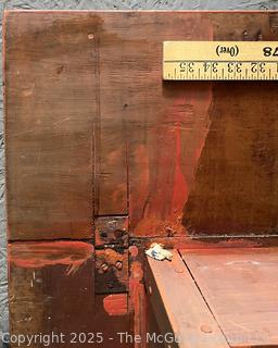 Primitive Drop Leaf Wooden Work Table<br>

<br><br>

Removal Options:<br><br> Sat (Nov 8) & Sun (Nov 9) 11-3pm, 56 Scotch Hill Rd., Cambridge NY 12816<br><br>

Sat (Nov 15) 12-2pm, TMG Warehouse, 2800 Juniper St., Fairfax, VA 22031<br><br>

Request Shipping (david@themcguiregroupllc.com)