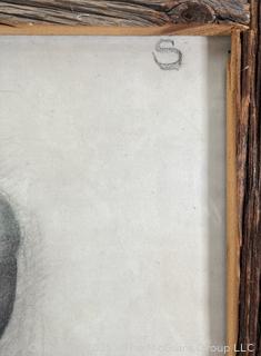 Framed Under Glass Charcoal on Paper of Man Playing Flute Signed by Artist Jennie Mae McGuire<br>DELETE

<br><br>

Removal Options:<br><br> Sat (Nov 8) & Sun (Nov 9) 11-3pm, 56 Scotch Hill Rd., Cambridge NY 12816<br><br>

Sat (Nov 15) 12-2pm, TMG Warehouse, 2800 Juniper St., Fairfax, VA 22031<br><br>

Request Shipping (david@themcguiregroupllc.com)