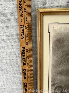 Top Framed Under Glass Charcoal on Paper of Still Life by Artist Jennie Mae McGuire. February 14, 1913<br>

<br><br>

Removal Options:<br><br> Sat (Nov 8) & Sun (Nov 9) 11-3pm, 56 Scotch Hill Rd., Cambridge NY 12816<br><br>

Sat (Nov 15) 12-2pm, TMG Warehouse, 2800 Juniper St., Fairfax, VA 22031<br><br>

Request Shipping (david@themcguiregroupllc.com)