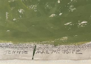 Framed Under Glass Paint on Paper Of Man Titled, "In Quiet Contemplation" Signed by Artist Jennie Mae McGuire<br>

<br><br>

Removal Options:<br><br> Sat (Nov 8) & Sun (Nov 9) 11-3pm, 56 Scotch Hill Rd., Cambridge NY 12816<br><br>

Sat (Nov 15) 12-2pm, TMG Warehouse, 2800 Juniper St., Fairfax, VA 22031<br><br>

Request Shipping (david@themcguiregroupllc.com)