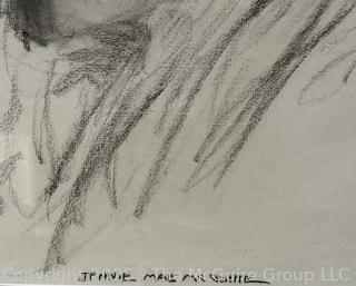 Framed Under Glass Charcoal Pencil On Paper Titled, "Dreaming In Stillness" Signed Jennie Mae McGuire<br>

<br><br>

Removal Options:<br><br> Sat (Nov 8) & Sun (Nov 9) 11-3pm, 56 Scotch Hill Rd., Cambridge NY 12816<br><br>

Sat (Nov 15) 12-2pm, TMG Warehouse, 2800 Juniper St., Fairfax, VA 22031<br><br>

Request Shipping (david@themcguiregroupllc.com)