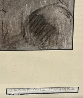 Framed Under Glass Charcoal on Paper Titled, "Gathering Wildflowers" Signed Jennie Mae McGuire<br>

<br><br>

Removal Options:<br><br> Sat (Nov 8) & Sun (Nov 9) 11-3pm, 56 Scotch Hill Rd., Cambridge NY 12816<br><br>

Sat (Nov 15) 12-2pm, TMG Warehouse, 2800 Juniper St., Fairfax, VA 22031<br><br>

Request Shipping (david@themcguiregroupllc.com)