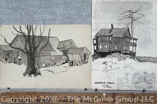 Five (5) Works on Paper by Jennie Mae McGuire circa 1910<br>

<br><br>

Removal Options:<br><br> Sat (Nov 8) & Sun (Nov 9) 11-3pm, 56 Scotch Hill Rd., Cambridge NY 12816<br><br>

Sat (Nov 15) 12-2pm, TMG Warehouse, 2800 Juniper St., Fairfax, VA 22031<br><br>

Request Shipping (david@themcguiregroupllc.com)