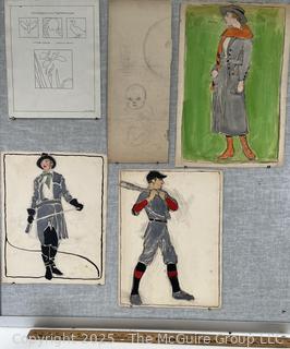 Sketches and Illustrations Circa 1920 by Jennie Mae McGuire <br>

<br><br>

Removal Options:<br><br> Sat (Nov 8) & Sun (Nov 9) 11-3pm, 56 Scotch Hill Rd., Cambridge NY 12816<br><br>

Sat (Nov 15) 12-2pm, TMG Warehouse, 2800 Juniper St., Fairfax, VA 22031<br><br>

Request Shipping (david@themcguiregroupllc.com)