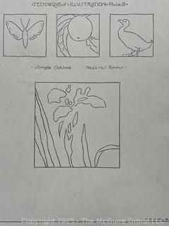 Sketches and Illustrations Circa 1920 by Jennie Mae McGuire <br>

<br><br>

Removal Options:<br><br> Sat (Nov 8) & Sun (Nov 9) 11-3pm, 56 Scotch Hill Rd., Cambridge NY 12816<br><br>

Sat (Nov 15) 12-2pm, TMG Warehouse, 2800 Juniper St., Fairfax, VA 22031<br><br>

Request Shipping (david@themcguiregroupllc.com)