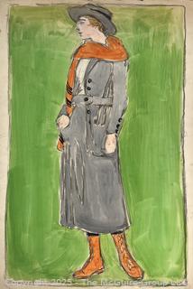 Sketches and Illustrations Circa 1920 by Jennie Mae McGuire <br>

<br><br>

Removal Options:<br><br> Sat (Nov 8) & Sun (Nov 9) 11-3pm, 56 Scotch Hill Rd., Cambridge NY 12816<br><br>

Sat (Nov 15) 12-2pm, TMG Warehouse, 2800 Juniper St., Fairfax, VA 22031<br><br>

Request Shipping (david@themcguiregroupllc.com)