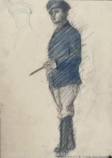Nine (9) Pages From Sketch Book of Jennie Mae McGuire Circa 1920 <br>

<br><br>

Removal Options:<br><br> Sat (Nov 8) & Sun (Nov 9) 11-3pm, 56 Scotch Hill Rd., Cambridge NY 12816<br><br>

Sat (Nov 15) 12-2pm, TMG Warehouse, 2800 Juniper St., Fairfax, VA 22031<br><br>

Request Shipping (david@themcguiregroupllc.com)