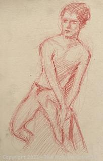 Nine (9) Pages From Sketch Book of Jennie Mae McGuire Circa 1920 <br>

<br><br>

Removal Options:<br><br> Sat (Nov 8) & Sun (Nov 9) 11-3pm, 56 Scotch Hill Rd., Cambridge NY 12816<br><br>

Sat (Nov 15) 12-2pm, TMG Warehouse, 2800 Juniper St., Fairfax, VA 22031<br><br>

Request Shipping (david@themcguiregroupllc.com)