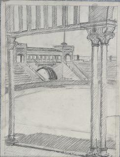 Nine (9) Sketchbook Pages Circa 1920 by Jennie Mae McGuire<br>

<br><br>

Removal Options:<br><br> Sat (Nov 8) & Sun (Nov 9) 11-3pm, 56 Scotch Hill Rd., Cambridge NY 12816<br><br>

Sat (Nov 15) 12-2pm, TMG Warehouse, 2800 Juniper St., Fairfax, VA 22031<br><br>

Request Shipping (david@themcguiregroupllc.com)