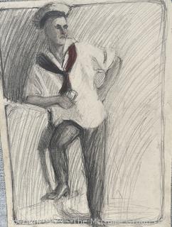 Nine (9) Sketchbook Pages Circa 1920 by Jennie Mae McGuire<br>

<br><br>

Removal Options:<br><br> Sat (Nov 8) & Sun (Nov 9) 11-3pm, 56 Scotch Hill Rd., Cambridge NY 12816<br><br>

Sat (Nov 15) 12-2pm, TMG Warehouse, 2800 Juniper St., Fairfax, VA 22031<br><br>

Request Shipping (david@themcguiregroupllc.com)