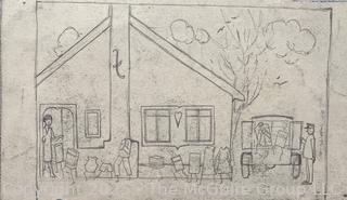 Nine (9) Sketchbook Pages Circa 1920 by Jennie Mae McGuire<br>

<br><br>

Removal Options:<br><br> Sat (Nov 8) & Sun (Nov 9) 11-3pm, 56 Scotch Hill Rd., Cambridge NY 12816<br><br>

Sat (Nov 15) 12-2pm, TMG Warehouse, 2800 Juniper St., Fairfax, VA 22031<br><br>

Request Shipping (david@themcguiregroupllc.com)