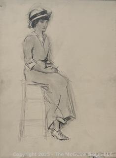 Eight (8) Figural Sketches Including Nudes By Jennie Mae McGuire<br>

<br><br>

Removal Options:<br><br> Sat (Nov 8) & Sun (Nov 9) 11-3pm, 56 Scotch Hill Rd., Cambridge NY 12816<br><br>

Sat (Nov 15) 12-2pm, TMG Warehouse, 2800 Juniper St., Fairfax, VA 22031<br><br>

Request Shipping (david@themcguiregroupllc.com)