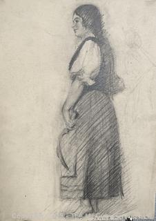 Art Class circa 1915 by Jennie Mae McGuire<br>

<br><br>

Removal Options:<br><br> Sat (Nov 8) & Sun (Nov 9) 11-3pm, 56 Scotch Hill Rd., Cambridge NY 12816<br><br>

Sat (Nov 15) 12-2pm, TMG Warehouse, 2800 Juniper St., Fairfax, VA 22031<br><br>

Request Shipping (david@themcguiregroupllc.com)