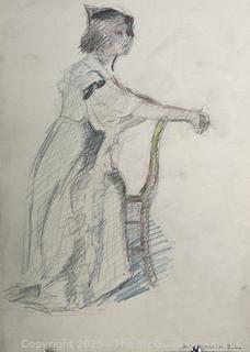 Figural Drawing Class Circa 1915 by Jennie Mae McGuire<br>

<br><br>

Removal Options:<br><br> Sat (Nov 8) & Sun (Nov 9) 11-3pm, 56 Scotch Hill Rd., Cambridge NY 12816<br><br>

Sat (Nov 15) 12-2pm, TMG Warehouse, 2800 Juniper St., Fairfax, VA 22031<br><br>

Request Shipping (david@themcguiregroupllc.com)
