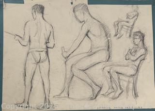 Figural Drawing Class Circa 1915 by Jennie Mae McGuire<br>

<br><br>

Removal Options:<br><br> Sat (Nov 8) & Sun (Nov 9) 11-3pm, 56 Scotch Hill Rd., Cambridge NY 12816<br><br>

Sat (Nov 15) 12-2pm, TMG Warehouse, 2800 Juniper St., Fairfax, VA 22031<br><br>

Request Shipping (david@themcguiregroupllc.com)